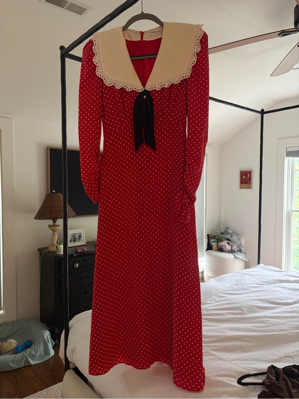 Alessandra Rich Polka Dot Dress
